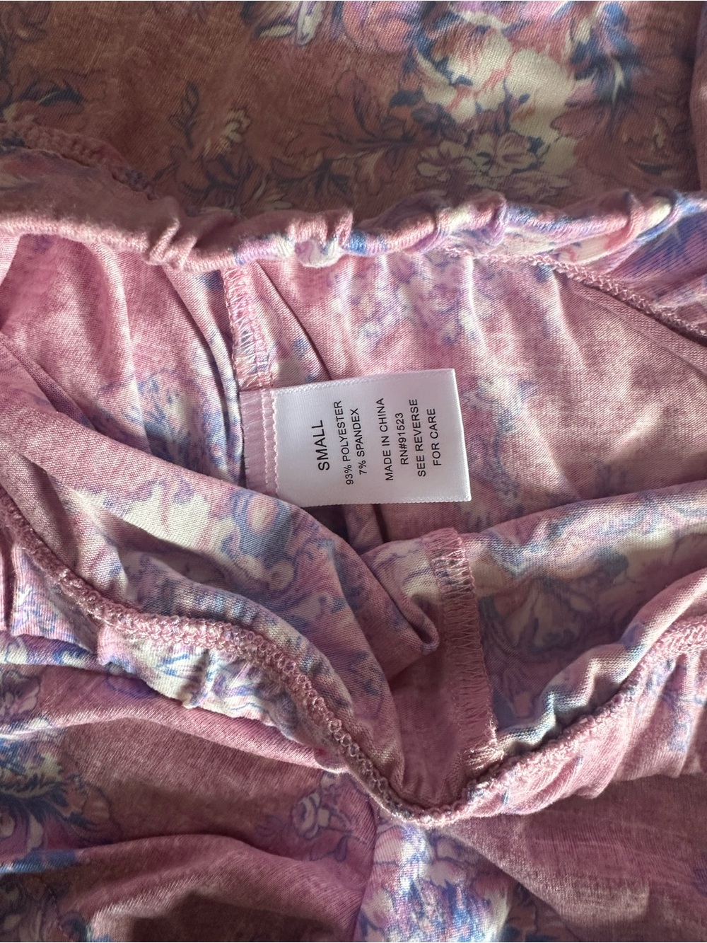 NWT Cozy Floral Short Pajama Set - Pink - Picture 5 of 5